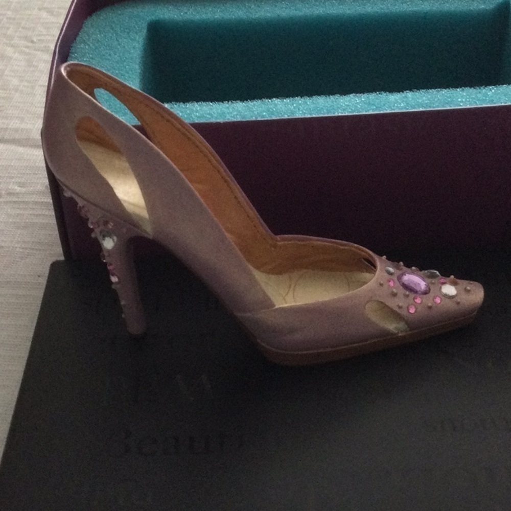 Just The Right Shoe by Raine Bling MINIATURE Fashionable shoe color color pink - Picture 2 of 7